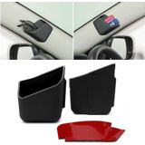 2 stks universele auto accessoires glazen organisator opbergdoos houder zwart