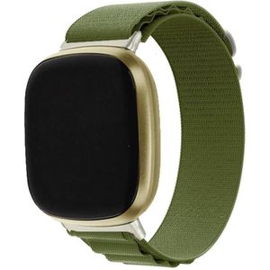 Voor Fitbit Versa 4 / Sense 2 Universal Loop nylon horlogeband