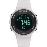 Syneke 9199 Student Waterdicht Lichtgevend LED Electronic Watch (White)
