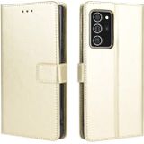 Voor Samsung Galaxy Note20 Ultra Retro Crazy Horse Texture Horizontale Flip Lederen case met Holder & Card Slots & Lanyard(Goud)