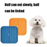 A012 Silicone Pet Sucker Likken Pad Anti-Choking Slow Food Bowl  Specificatie: Large (Blue)