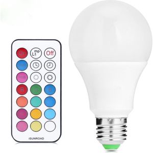 YWXLight 10W E27 RGB dimbaar Colour verlichting LED Light Bulbs