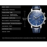 OCHSTIN 6066A Prominente-serie multifunctioneel quartz lichtgevend herenhorloge (blauw + blauw)