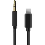 8 Pin tot 3 5 mm AUX Audio Adapter Cable  Lengte: 1m (Zwart)
