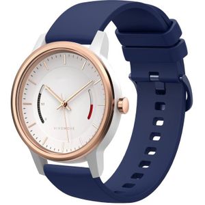 Voor Garmin Vivomove 20 mm effen kleur zachte siliconen horlogeband