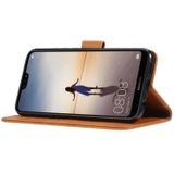 Voor Huawei P20 Lite GUSSIM Business Style Horizontal Flip Leather Case met Holder & Card Slots & Wallet(Black)