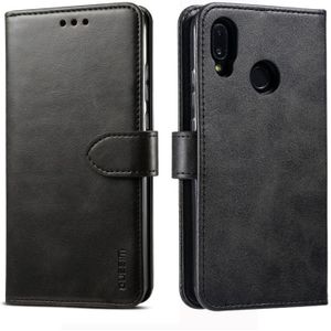 Voor Huawei P20 Lite GUSSIM Business Style Horizontal Flip Leather Case met Holder & Card Slots & Wallet(Black)