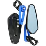 Elektrische fiets motorfiets gewijzigd achteruitkijkspiegel Spiegel alle aluminium reflecterende achteruitkijkspiegel (Blauw)