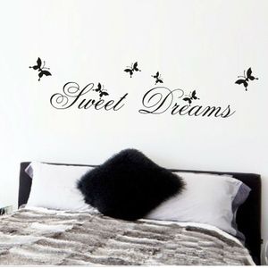 2 PC'S Sweet Dreams muur stickers slaapkamer DIY Home Decoratie