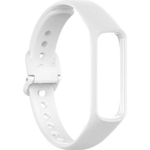 Voor Samsung Galaxy Fit 2 Siliconen vervangende polsband horlogeband (Wit)