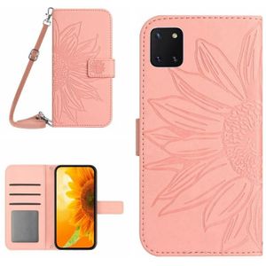 Voor Samsung Galaxy A81/Note10 Lite Skin Feel Sun Flower Pattern Flip lederen telefoonhoes