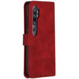 Voor Xiaomi Mi Note 10 / Note 10 Pro / CC9 Pro Classic Calf Texture Horizontal Flip PU Lederen hoesje  met Houder & Card Slots & Wallet(Red)