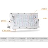 50W LED RGB Waterdicht Ultra-Light Outdoor Flood Light met afstandsbediening