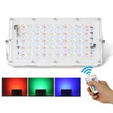 50W LED RGB Waterdicht Ultra-Light Outdoor Flood Light met afstandsbediening