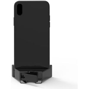 2 in 1 geluid versterker Dock spreker ABS-telefoonhouder staan  voor iPhone  iPad  Samsung  andere Smartphones (zwart)