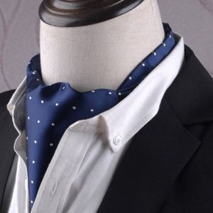 Gentleman's stijl polyester Jacquard mannen trendy sjaal Fashion jurk pak shirt Britse stijl sjaal (L244)