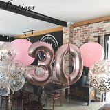 2 stuks 40 inch aluminium folie nummer ballonnen verjaardag bruiloft verlovingsfeest decor Kids bal Supplies (3-zilver)