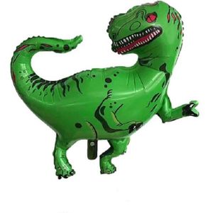 2 PC'S dinosaurus Modeling aluminiumfolie ballon kinderen verjaardag versiering Party Supplies speelgoed  grootte: groot  stijl: groene Tyrannosaurus