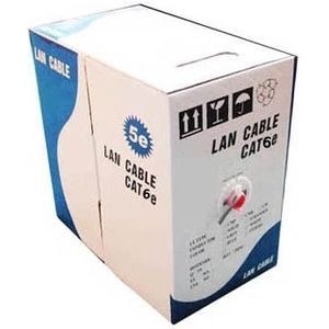 LAN-kabel (CAT6E Data-kabel)  koper  lengte: 305m  Diameter: 0.52mm
