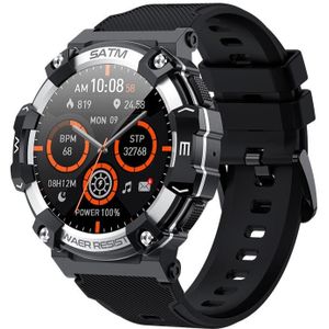 PG666 1 39 inch TFT-scherm Bluetooth Call Smart Watch  ondersteuning voor hartslag- / bloeddrukmeting (zwart zilver)