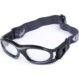 0860-01 beschermende sport bril basketbal veiligheidsbril voor kinderen met verstelbare Strap(Black)