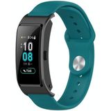 Voor Garmin Vivomove 3s / 4s 18mm SLR Buckle Fashion Siliconen Band  Maat: Small Code(Official Green)