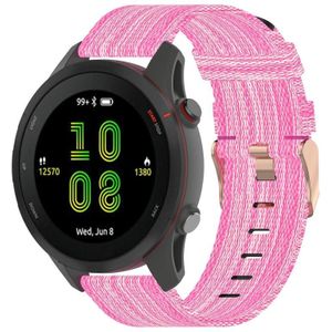 Voor Garmin Forerunner 255 22mm nylon geweven horlogeband