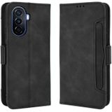 For Huawei nova Y70 / nova Y70 Plus Skin Feel Calf Texture Card Slots Leather Phone Case(Black)