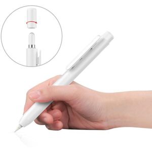Automatic Retractable Stylus Pen Case For Apple Pencil 2(White)