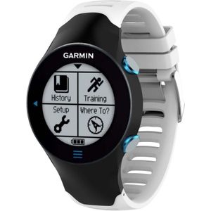 Smart Watch silicone polsband horlogeband voor Garmin Forerunner 610 (wit)