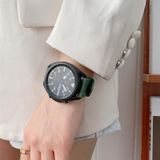20mm voor Samsung / Huawei Smart Watch Universele Drie Lijnen Canvas Vervanging Riem Watchband (Groen)
