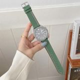 20mm voor Samsung / Huawei Smart Watch Universele Drie Lijnen Canvas Vervanging Riem Watchband (Groen)