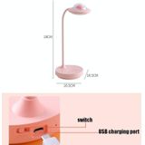 MU65 4W Cute Pet Space Flying Schotel Tafellamp Student Dormitory Leren USB Eye Protection Reading Atmosphere Lamp (Groen)