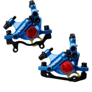 ZOOM HB100 Mountain Bike Hydraulische remklauwklapfietskabel Trek hydraulische schijfremklauw  stijl:voor en achter(Blauw)