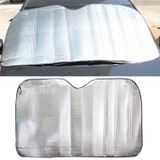 Zilveren aluminiumfolie zon schaduw auto voorruit Visor cover blok front venster zonnescherm UV Protect  grootte: 220 x 80cm