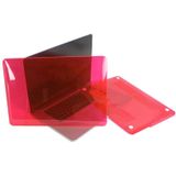 MacBook Pro Retina 15.4 inch Kristal structuur hard Kunststof Hoesje / Case (rood)