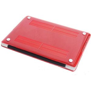 MacBook Pro Retina 15.4 inch Kristal structuur hard Kunststof Hoesje / Case (rood)