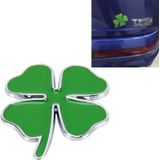 Vier Leaf Clover kruid geluk symbool badge embleem labeling sticker styling auto dashboard decoratie  grootte: 4 * 3.3 cm