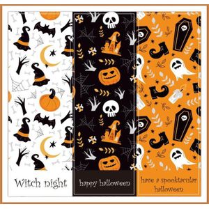 50 Vellen Halloween Rechthoekige Sticker Geschenkdoos Seal Sticker (H4)