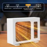 600W desktop elektrische kachel PTC snelle verwarming Energiebesparende warme ventilator met afstandsbediening (EU-stekker)