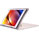 Universeel 10 inch horizontaal Strokes structuur PU leren Flip Tablet Hoesje met houder wit