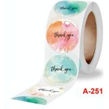 10 Rollen Ronde Sealing Sticker Dank u Sticker Ambachten Gift Decoratie Sticker  Grootte: 2.5cm / 1 inch (A-251)