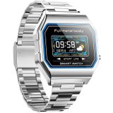 KW18 IP67 0.96 inch stalen horlogeband kleurenscherm Smart horloge