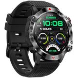 K10 1 39 inch IP67 waterdicht smartwatch  ondersteuning voor hartslag- / slaapbewaking (zwart zilver)