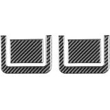 4 stks / set carbon fiber auto achterbank aanpassing paneel decoratieve sticker voor TOYOTA TUNDRA 2014-2018  linker rechter rijden universeel
