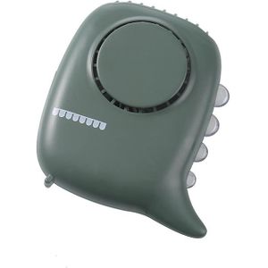 D2 Dinosaur hangende nek ventilator multifunctionele USB Mini Desktop Handheld Outdoor Night Light Fan (Groen)