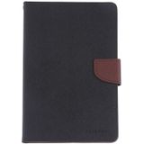 KWIK GOOSPERY FANCY dagboek horizontale Flip lederen case voor iPad mini (2019)  met houder & kaartsleuven & portemonnee (koffie)