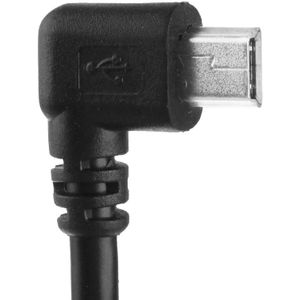 90 Graden Mini USB mannetje naar USB 2.0 mannetje Type A Adapter Kabel  Lengte: 25cm