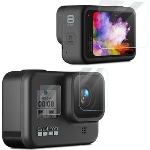 Voor GoPro HERO8 Black camera lens HD beschermende film + LCD display HD Screen Protector
