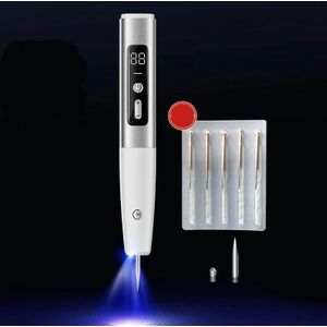 15 Versnellingen Oplaadbare Mol Spotting Pen Laser Schoonheid Instrument Spot Removal Magic Tool (Zilver)